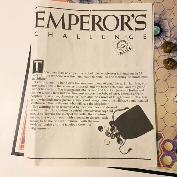 Vintage  1986 The Emperors Challenge Board Game Strategy Discovery Toys - Picture 12 of 12